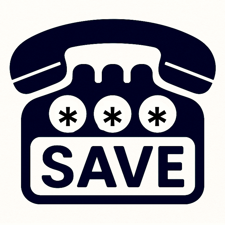 Phone Numbers That Spell SAVE